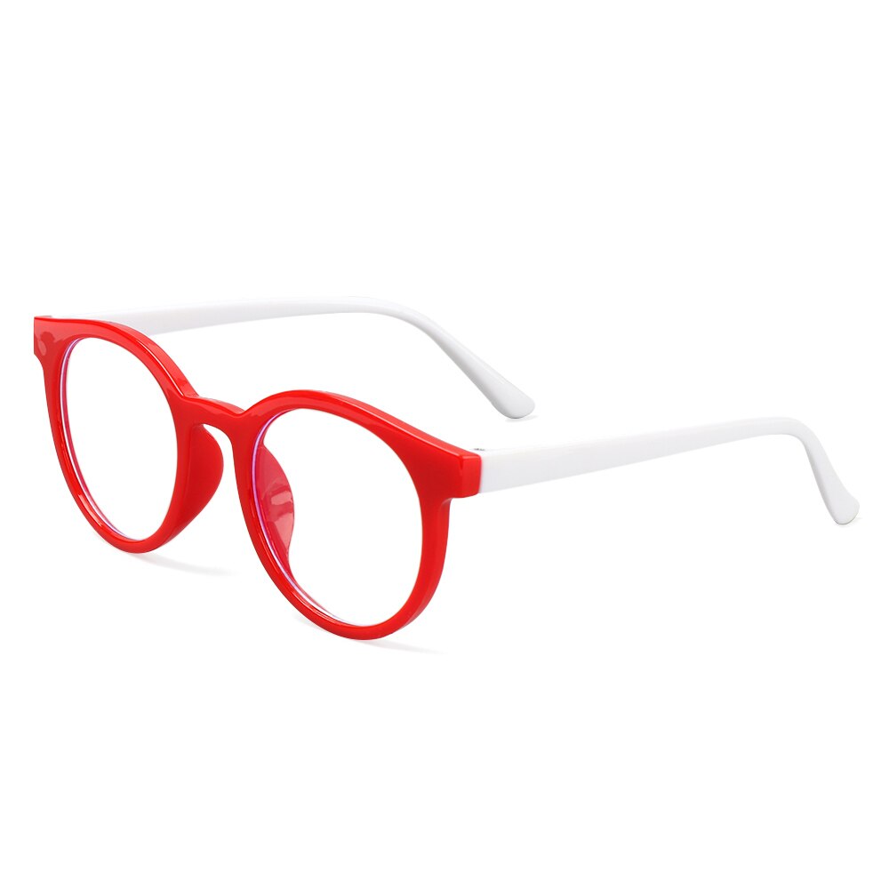 Kids Boys Girls Anti-blue Light Glasses Round Ultra Light Frame Game Glasses Computer Protection Anti-fatigue Eyeglasses: 06