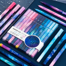 12 Stks/set 0.5 Mm Constellation Gel Pennen Leuke Star Universe Zwarte Kern Pennen Voor Meisje School Kantoorartikelen Koreaanse briefpapier