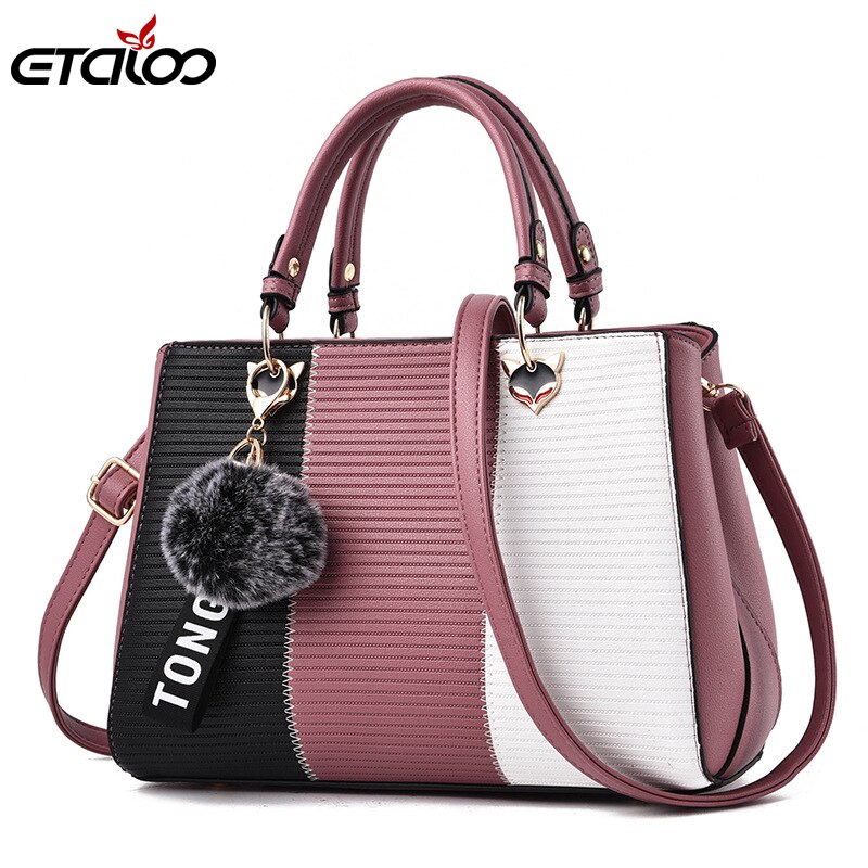 Women's Handbags Leather Bags for Women Casual Tote Ladies Bags Bolsos Fur Women Messenger Bags