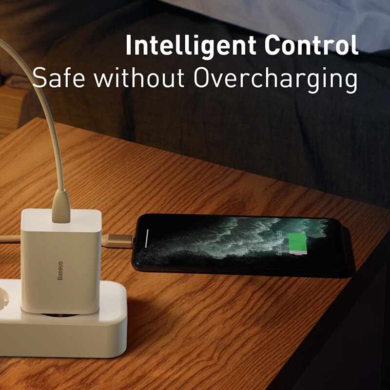 Baseus carregador rápido usb de 18w, suporte para carregamento rápido usb 3.0 mini-c pd, carregador de telefone portátil forhuawei forxiaomi forip