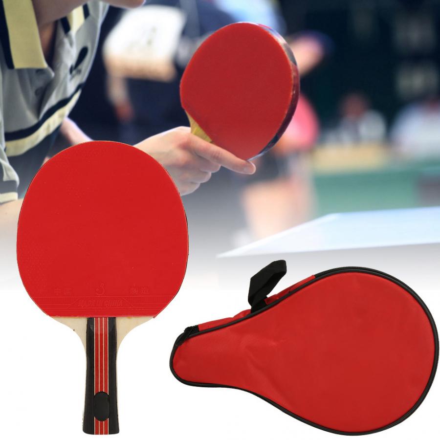 Table Tennis Bats REGAIL Adult Teenager Single Table Tennis Bats Racket Training Practicing with Storage Bag Table Tennis Tool