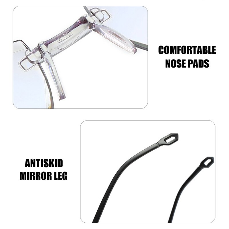 Gafas de presbicia multifocales progresivas con corte de diamante, gafas con luz antiazul, gafas de lectura JAN88