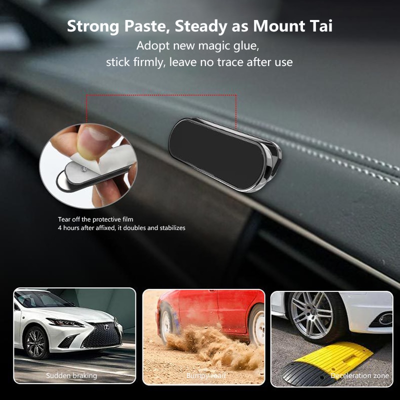 Upgraded Magnetic Suction Magnetic Phone Holder Bracket With 6 Super Strong Magnets Universal For Home Office Car Dashboard