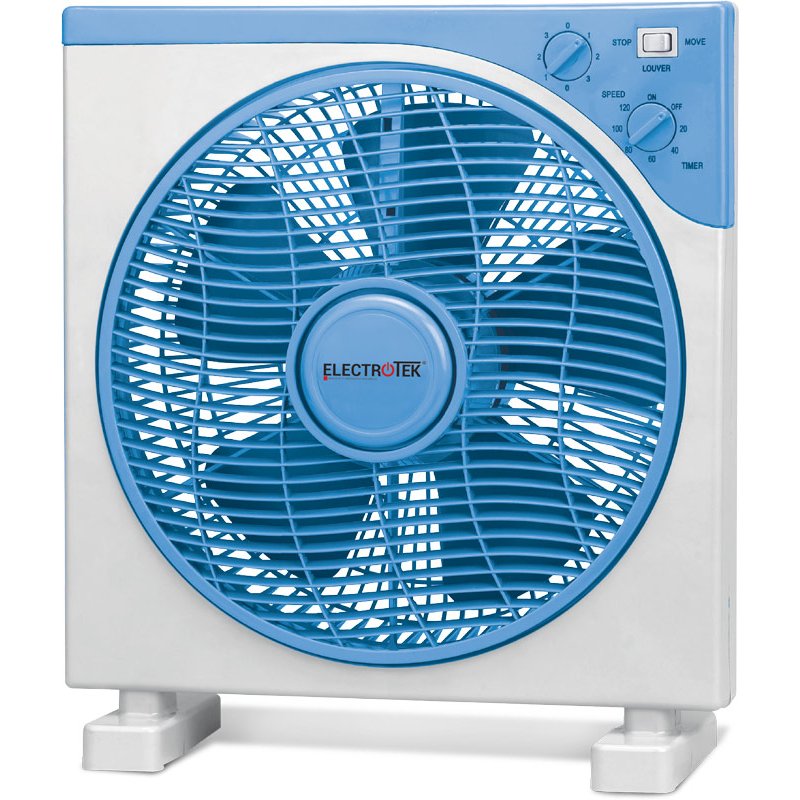 Ventilador Cuadrado 12" Box Fan. ELECTROTEK ET-F12BX: Default Title