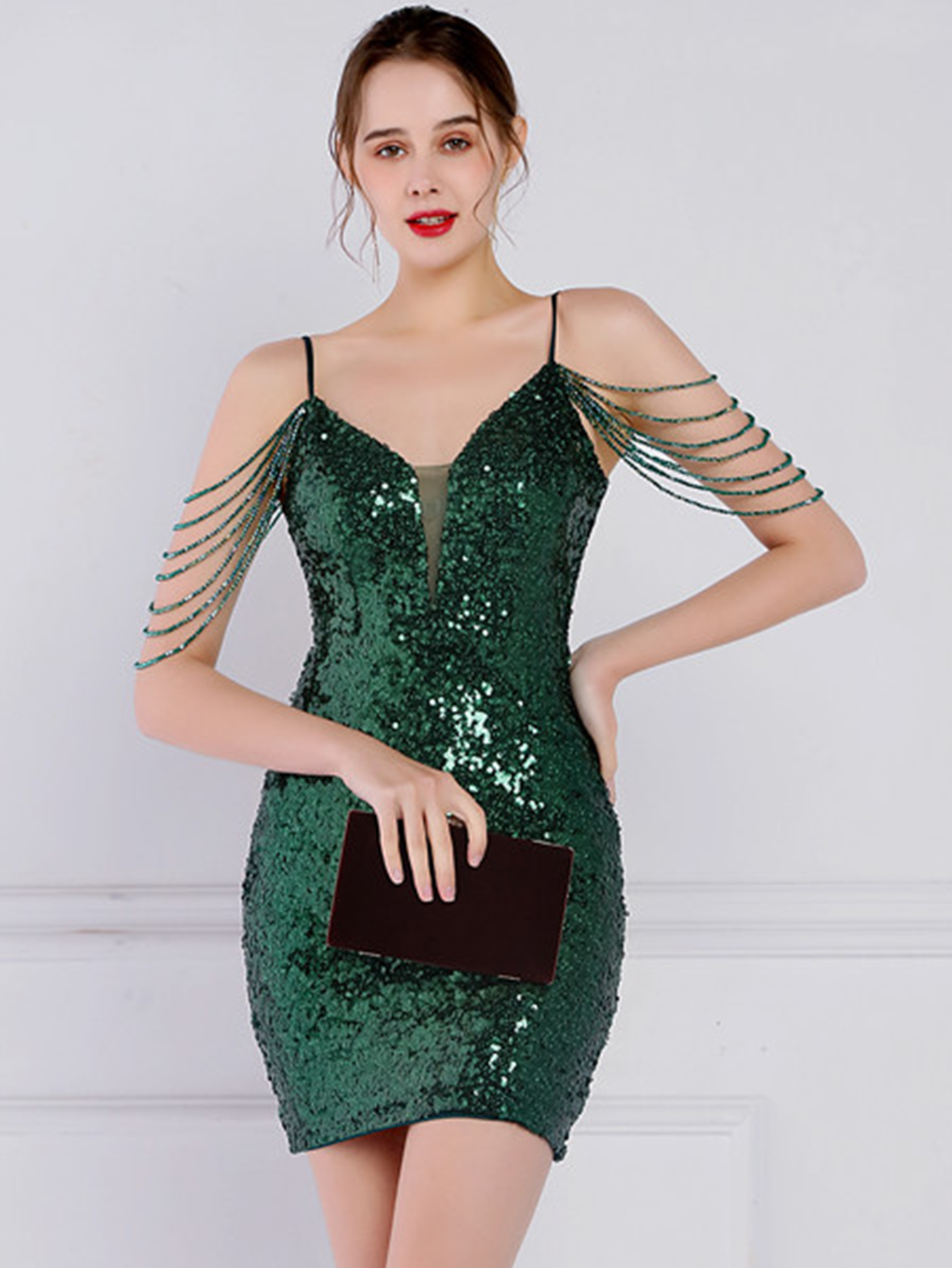 Sexet rygløs fødselsdagsfest aften korte kjoler til kvinder luksuriøs krystal bryllup gallakjole mini sommerkjole vestido