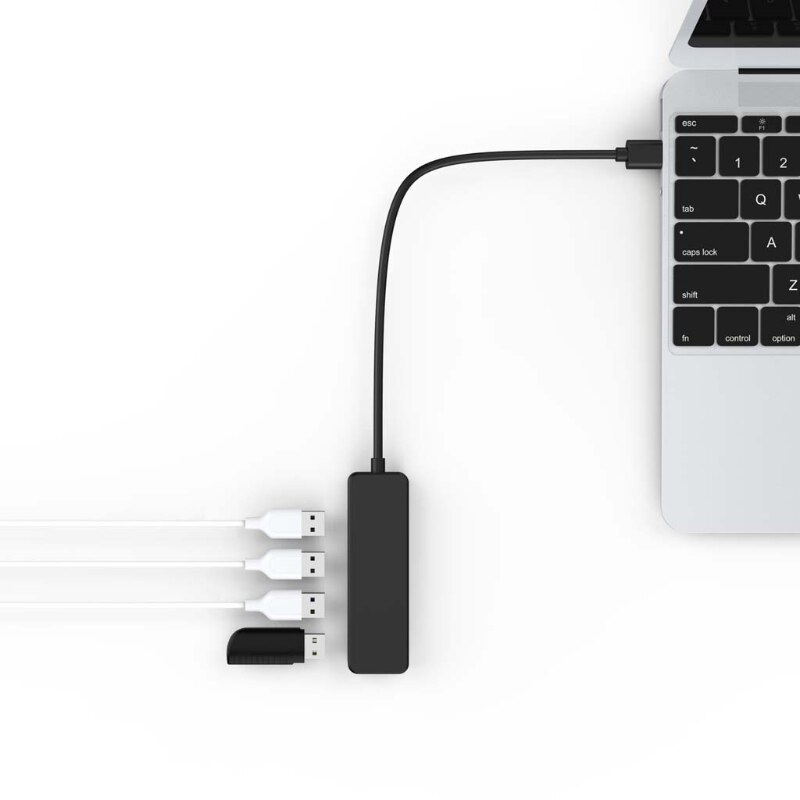 Usb 2.0 4- poorts hub-extensie splitteradapter voor laptop-pc-computerlader dxac