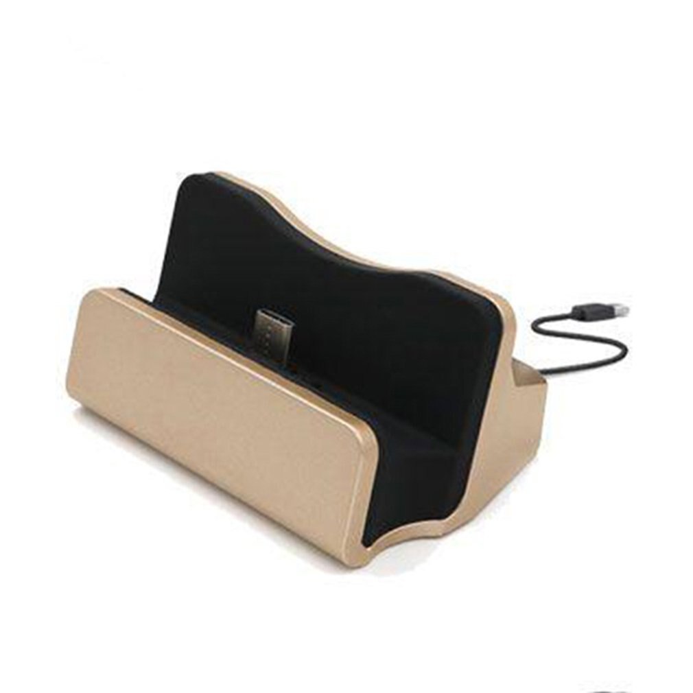 USB Kabel synchronisieren Wiege Ladegerät Basis Ladung Dock Bahnhof Für Android Für Typ-C Stehen Halfter Ladestation Dock Bahnhof: Pro Typ-C Gold