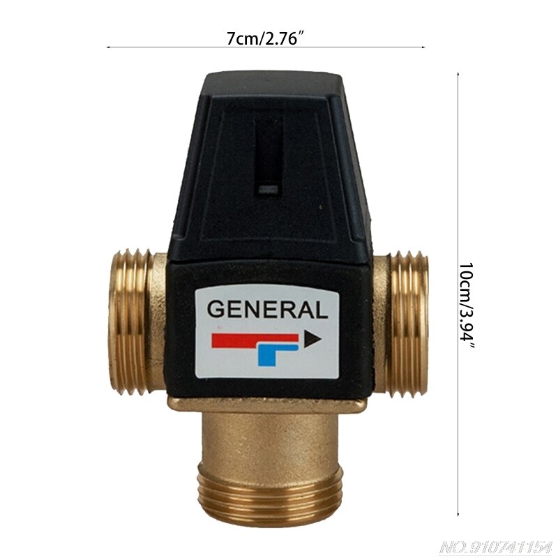 Solar Water Heater Val ve 3Way Thermostatic Mixer Val ve 3Way Male Thread Thermostatic Mixing Valv Bathroom D04 20
