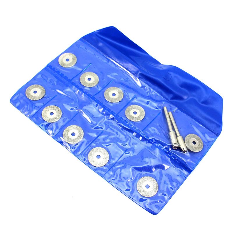 Unieke 10pc 16mm cirkelzaagblad diamant coating slijpschijf & 2 stuks doorn