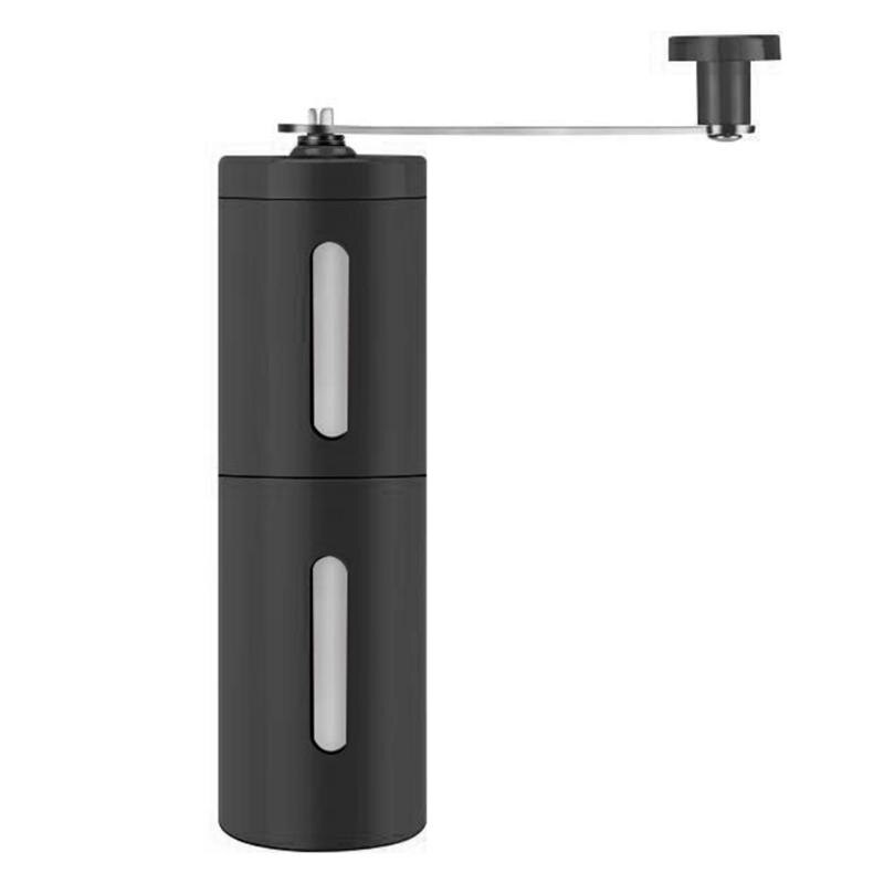 Mini handmatige koffiemolen roestvrijstalen koffiezetapparaat handgemaakte koffiemolen koffiebonen braammolens molen koffiezetapparaat: Zwart