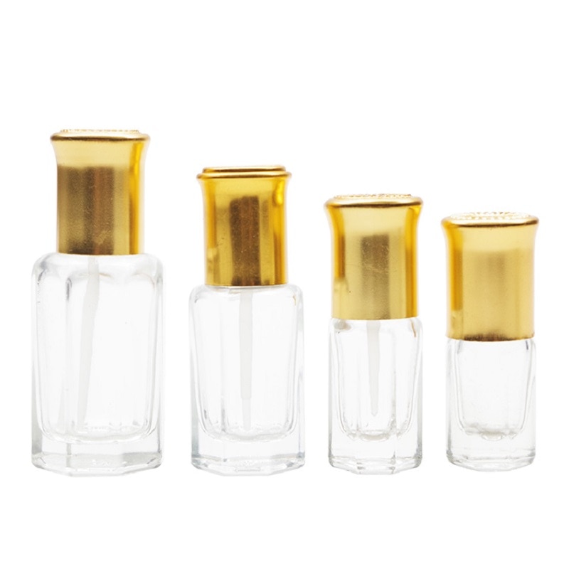 Attar Stick On Empty Gold Perfume Oud Oil Bottles / Attar Bottles 3ml 6ml 12ml