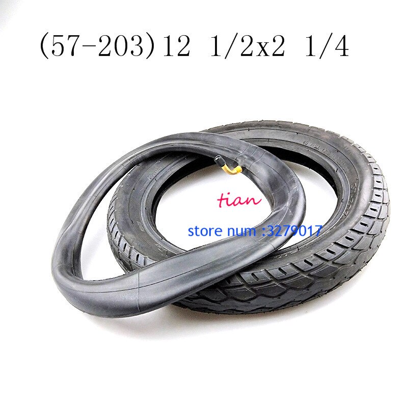 (57-203)12 1/2x2 1/4 tubo de tubo de pneu 12x2.125 trye se encaixa muitos scooters elétricos de gás e bicicleta dobrável bicicleta bicicleta da criança: 12 12x2 1 4