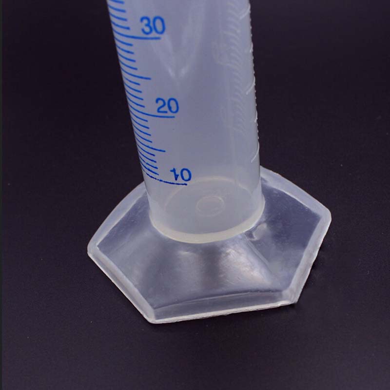 Cilindros de medición de plástico, 1 Uds., 100ml, para suministros de laboratorio, herramientas de laboratorio