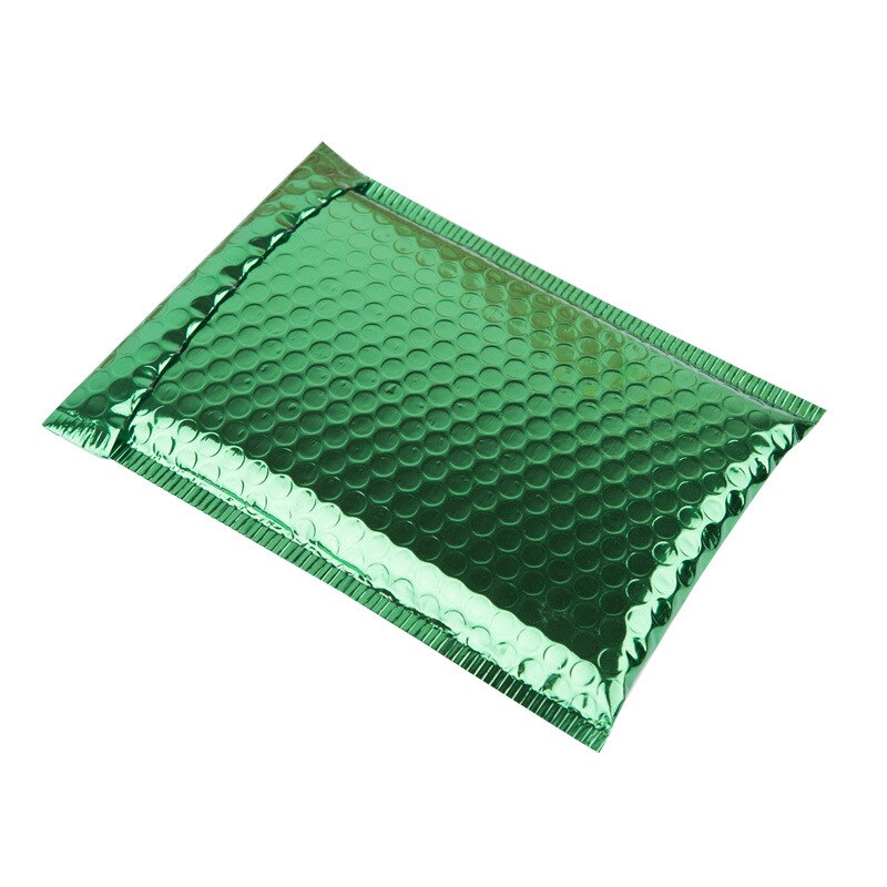 50Pcs/Lot 18*23cm Green Aluminized Film Bubble Envelope Shockproof Padded Envelope Self Seal Poly Mailer Waterproof Bag