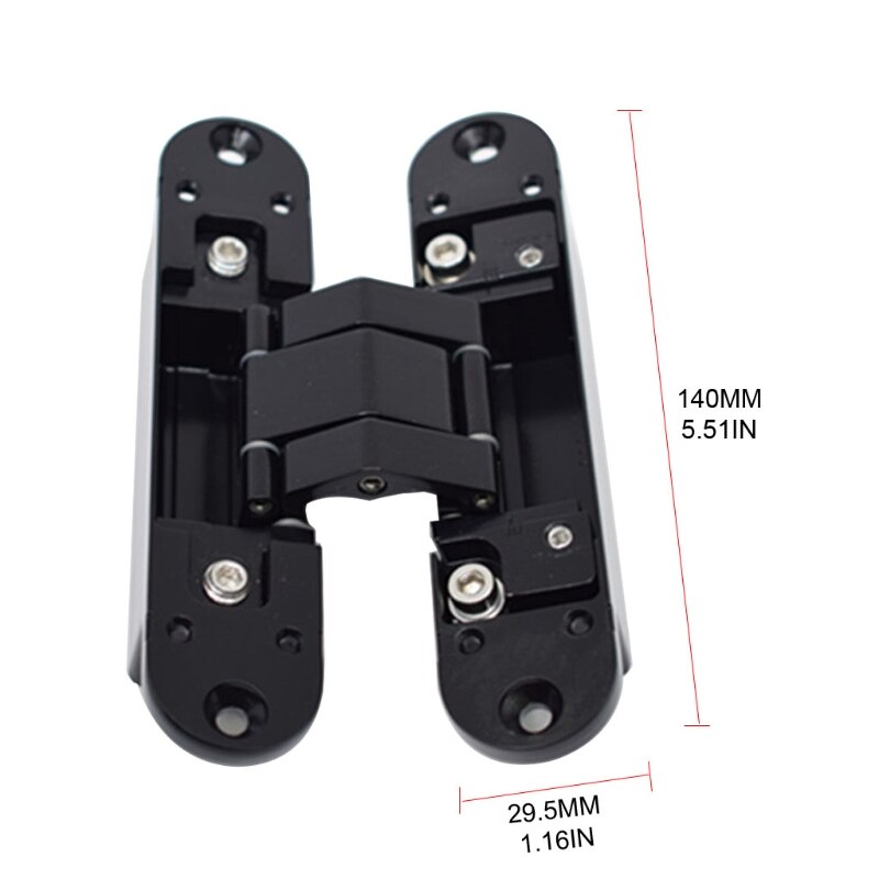 3D einstellbare versteckte tür scharnier einstellbare verbergen scharnier/unsichtbare tür scharnier für 2 scharniere