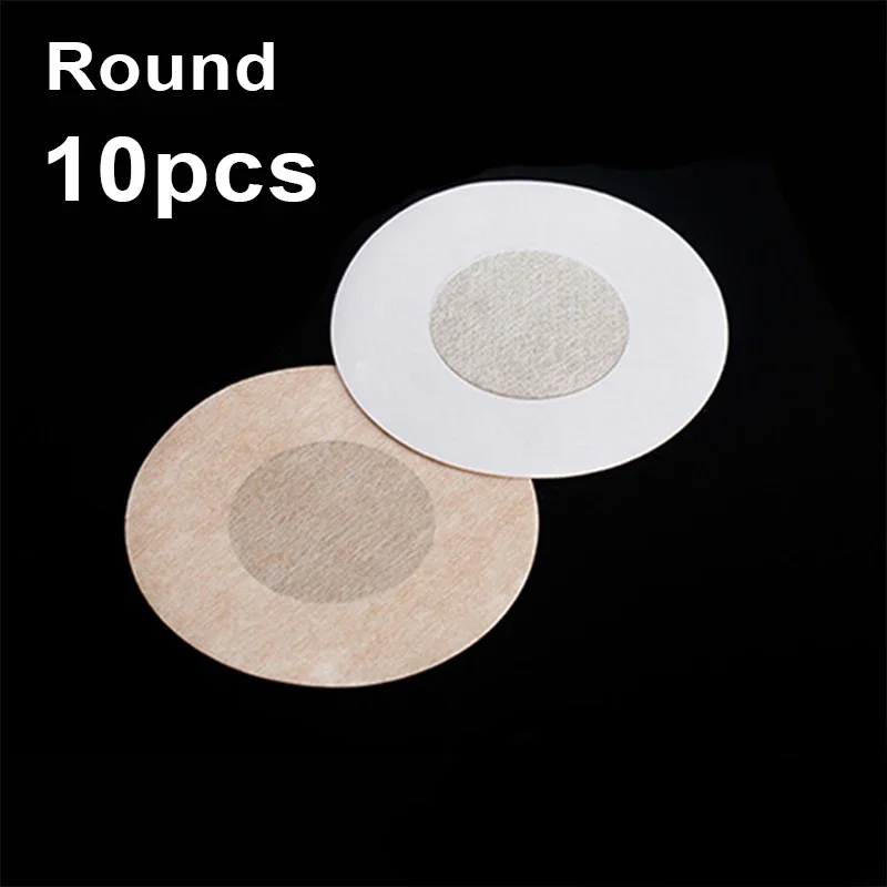 Niet-geweven onzichtbare tepelpasteitjes Borstlift Tape Overlays op BH Stickers Borst Eenmalige tepelhoezen Pads Accessoires: Beige