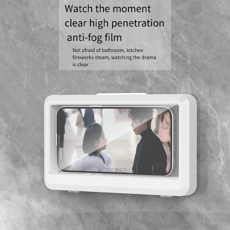 Obrotowe o 360 stopni, wodoodporne i przeciwmgielne etui na telefon komórkowy robić łazienki, uchwyt na telefon strąk prysznic, wodoodporny, możliwość dotykania strąk prysznicem.