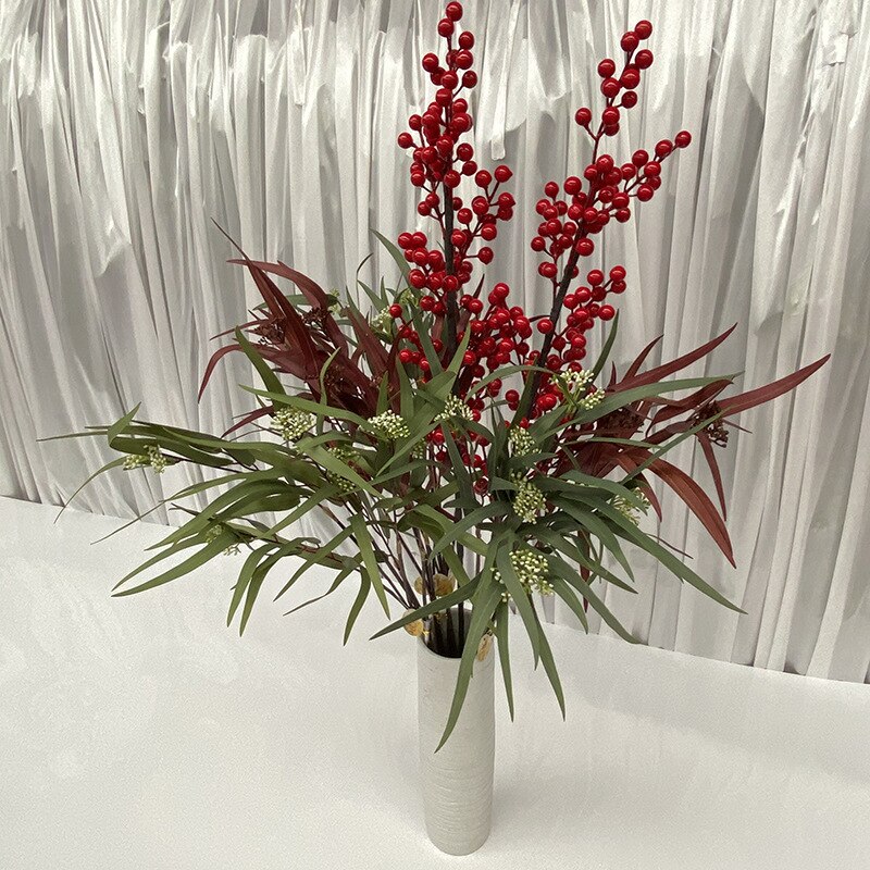 Simulatie Rood Fruit Fortuin Fruit Woondecoratie Jaar Decor Ilex Chinensis Sims Home Decoratie Kerst