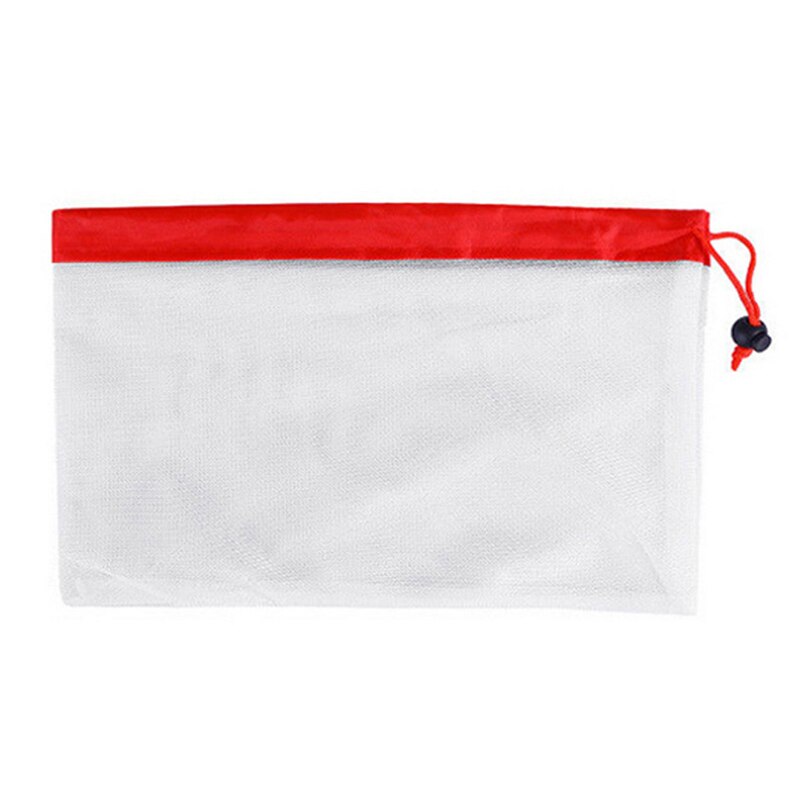 1 Uds. Bolsa de poliéster para verduras y frutas bolsa de malla bolsa de almacenamiento de juguetes para verduras y frutas bolsa de almacenamiento de juguetes 3 tamaños bolsa ambiental: S