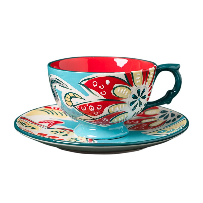 nordisk kopp luksus håndlaget keramikksett miljøvennlig redskapskopp tazas de kafe kjøkken drikkevare  db60bd