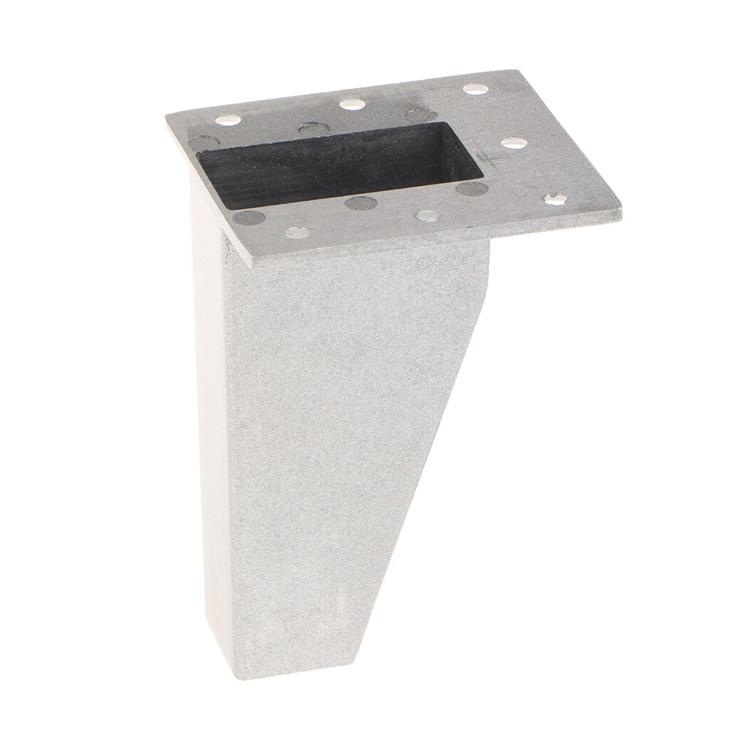 Tunga rostfria metallmöbler ben soffa soffa stol säng ottomansk skåp ben anti-fukt fötter sockel stativ säng stigare 8/10cm: 10cm silver