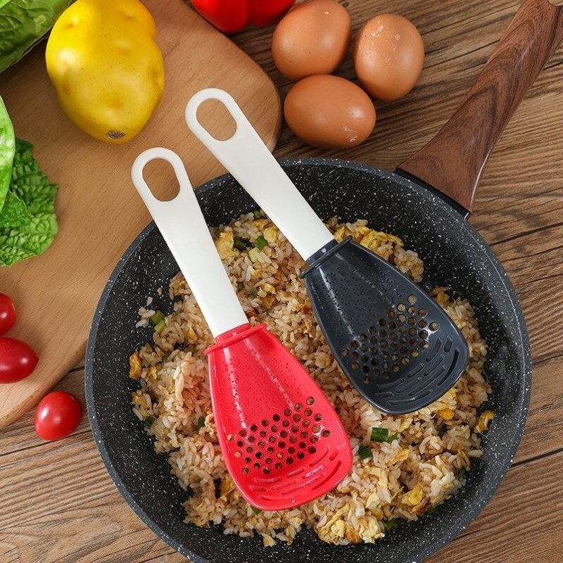 Passoire à filtre multifonction, cuillère à moudre, presse à gingembre et à ail, en Silicone, séparateur d&#39;œufs blancs, 1 pièce
