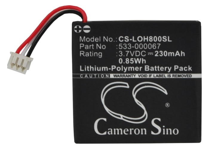 Cameron Sino 230mAh Batterij 533-000067 voor Logitech H800, Voor SYNERGY AHB472625PST