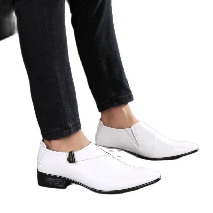 VIVODSICCO Business White Men Dress Shoes Style Man Leather Shoes Social Sapato Male Oxfords Flats Wedding Shoe