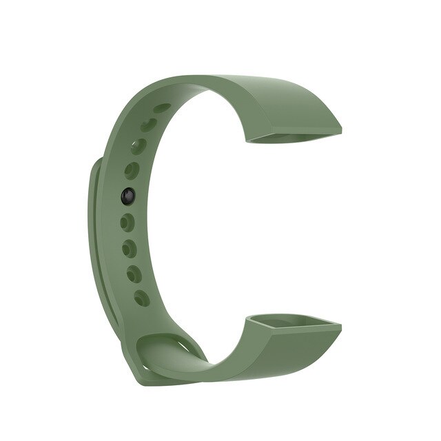 Dla Xiaomi Mi Band 4C silikonowy pasek zegarka dla Xiaomi Mi inteligentna opaska 4C inteligentny pasek bransoletka wymiana silikonowy zegarek nadgarstek: Green / For Redmi Band