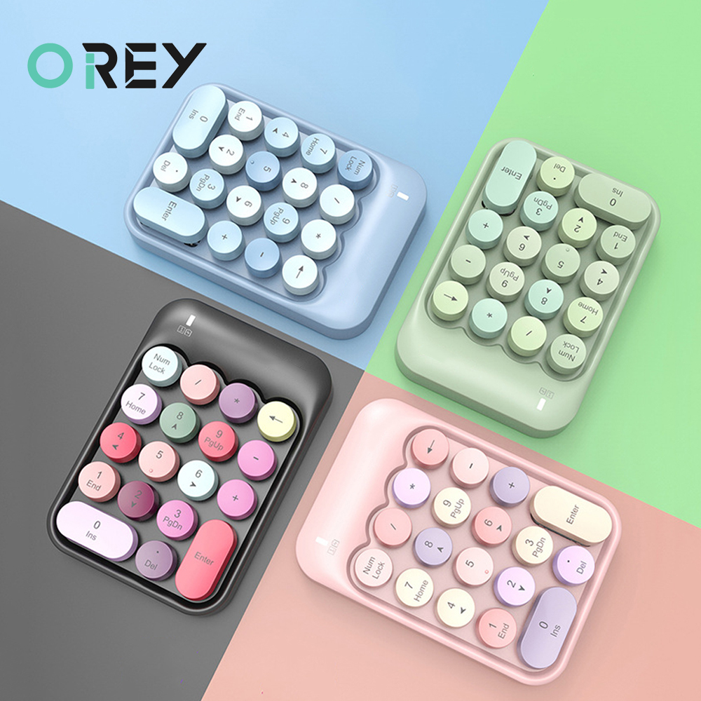 2.4G Wireless Numeric Keyboard Keypad For Laptop Macbook Computer Mini 18keys Digital Number Keyboard Slim Numpad For Office