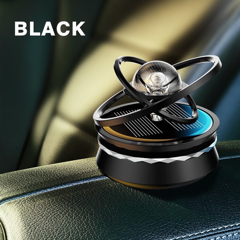 Système solaire en lévitation magnétique pour voiture, décoration rotative créative, porte-parfum, désodorisant