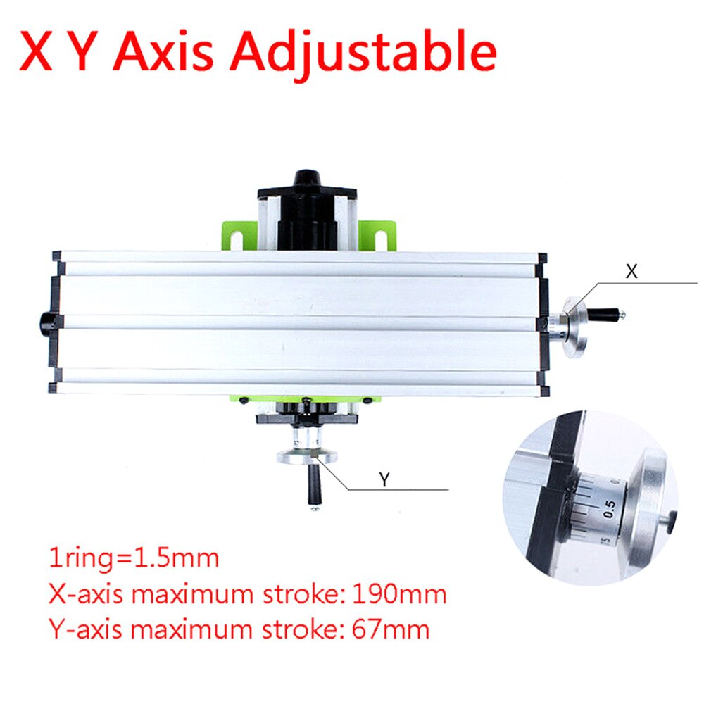 Mini Woodworking Machine Precision Multi-function Router Table Milling Machine Bench Drill Vise Fixture Work Table Workbench