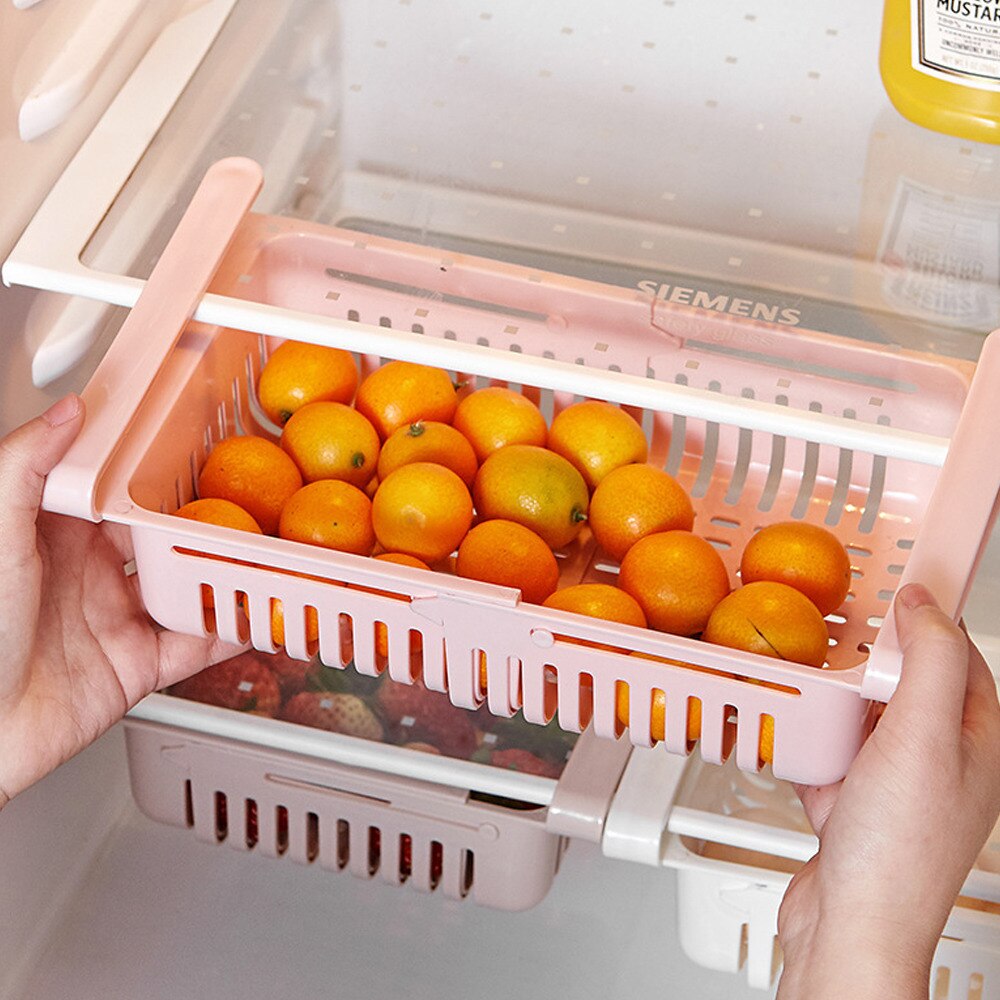 Fridge Organizer Storage Box Refrigerator Drawer Plastic Storage Container Shelf Fruit Egg Food Storage Box Kitchen Accessories#