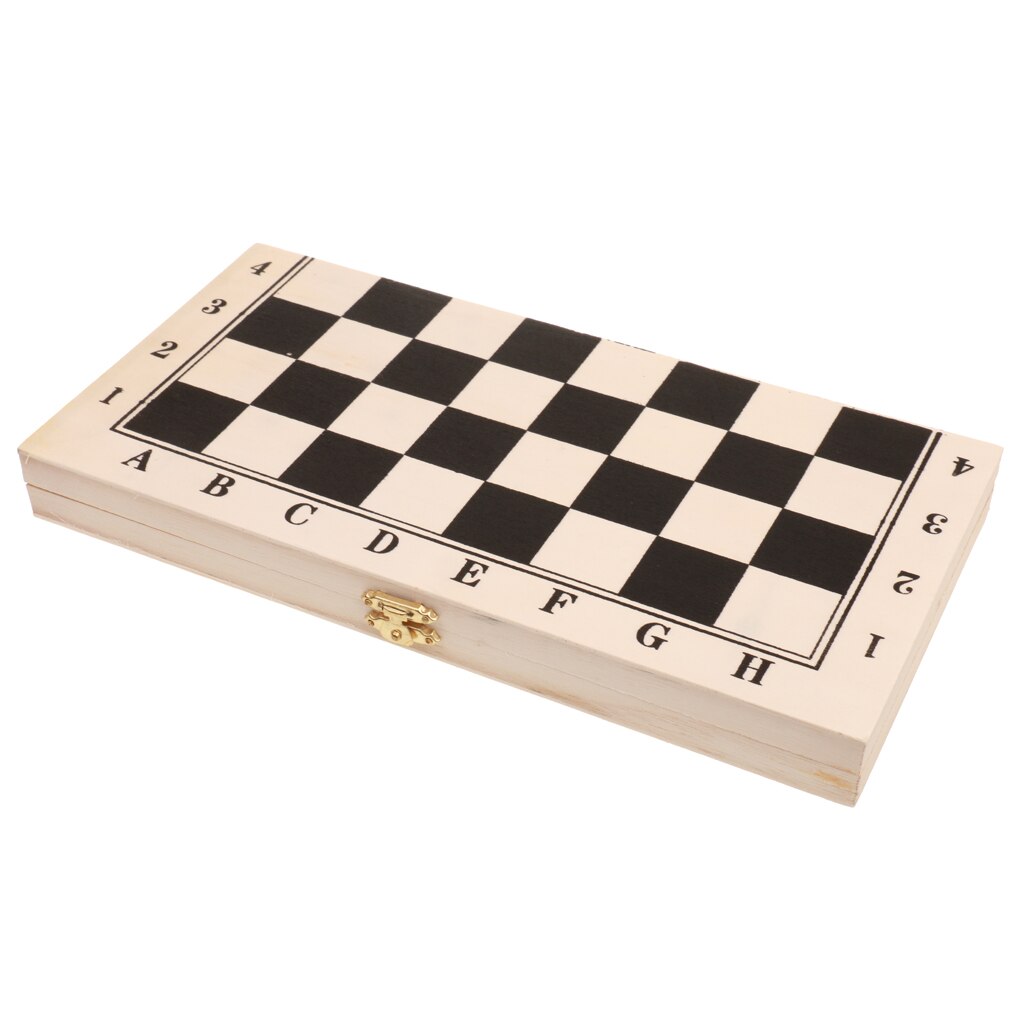 2Pcs DRAUGHTS 29.5cm / 11.61inch Handcrafted Wooden + Chess Set Checkers Toy