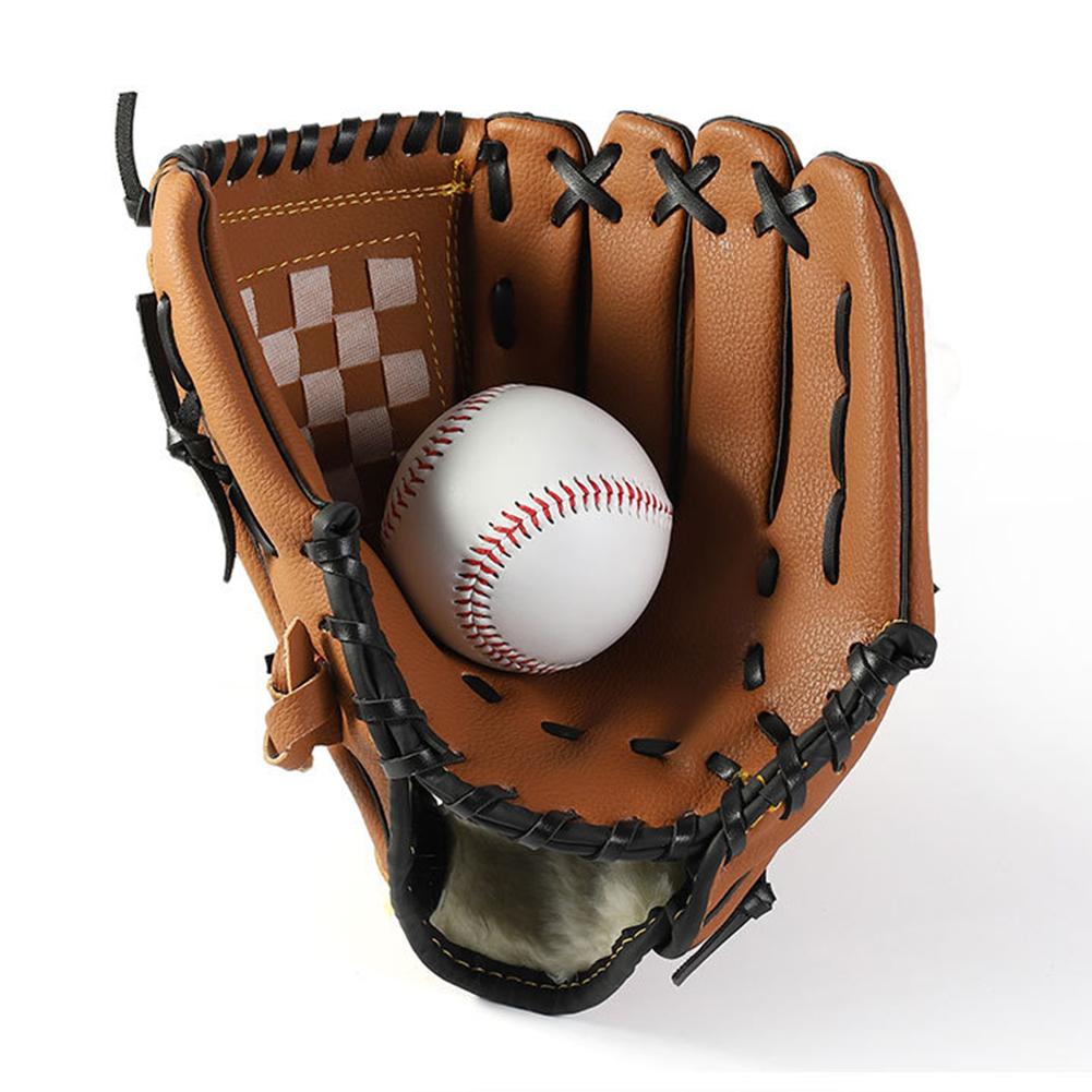 1Pc Outdoor Sports Youth Adult Left Hand Training Practice Softball Baseball Gloves Practice Equipment for Adult Man Woman Train