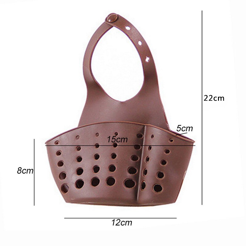Drain Rack Kitchen Silicone Dish Drainer Tray Large Sink Drying Rack Worktop Organizer Drying Rack For Kitchen Dishes Tableware: coffee 15x8x22cm