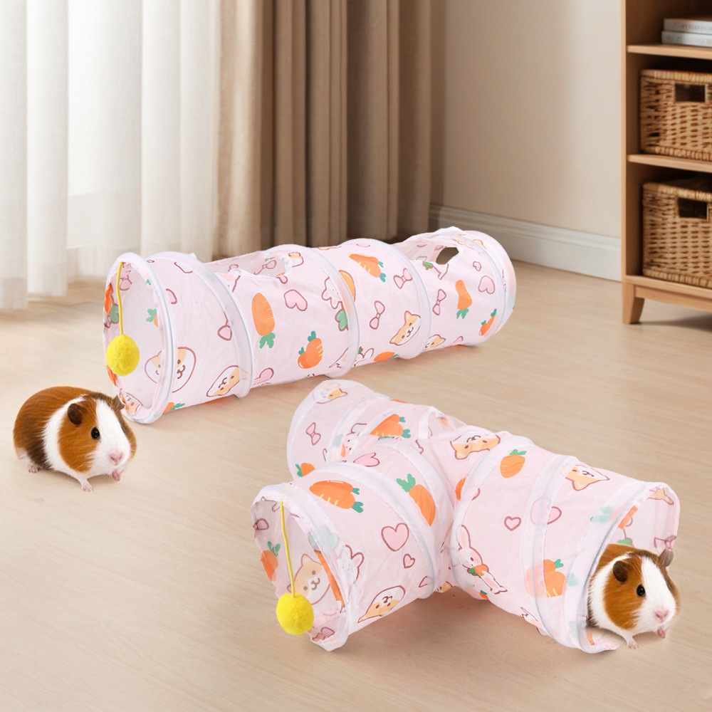 Wortelvormige Hamster Schuilplaats Opvouwbare Fret Speelgoed Tunnel voor Kleine Huisdieren Hamster Kooi Cavia Speelgoed Accessoires