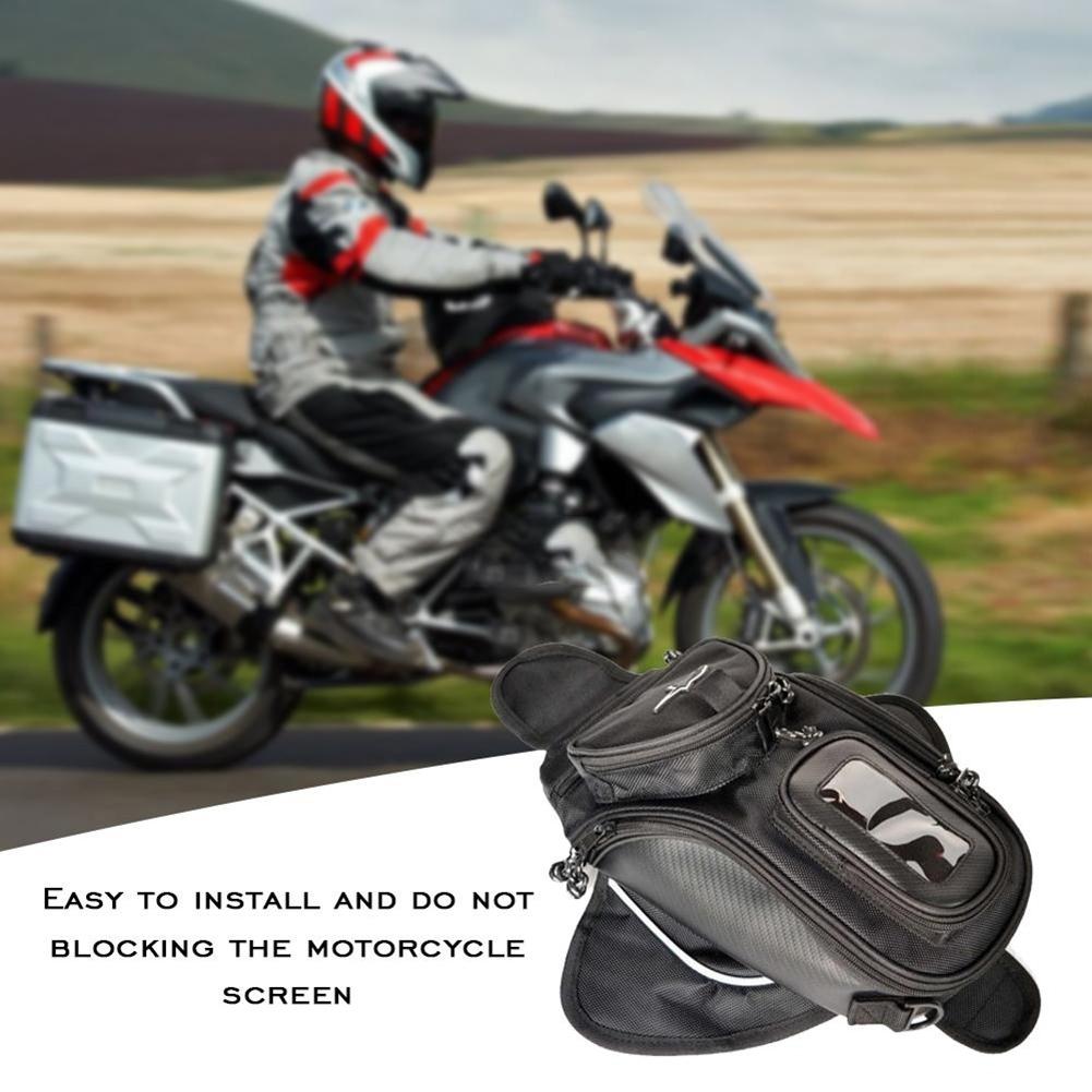 Bolsa de tanque de combustible de aceite para motocicleta, alforja magnética impermeable para teléfono, accesorios para moto