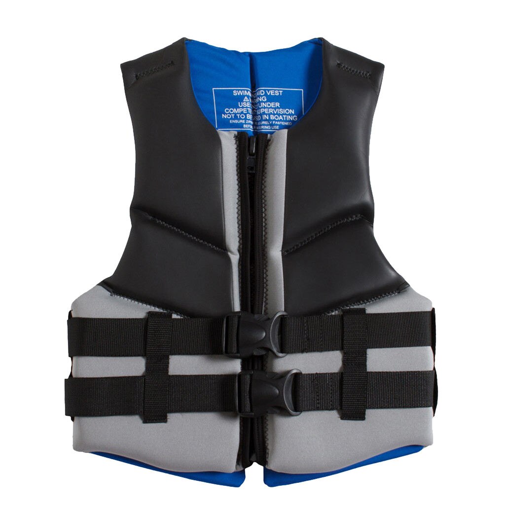 Universal Lifejacket PFD Life Vest Inflate Lifesaving Cloth No Sleeve Black