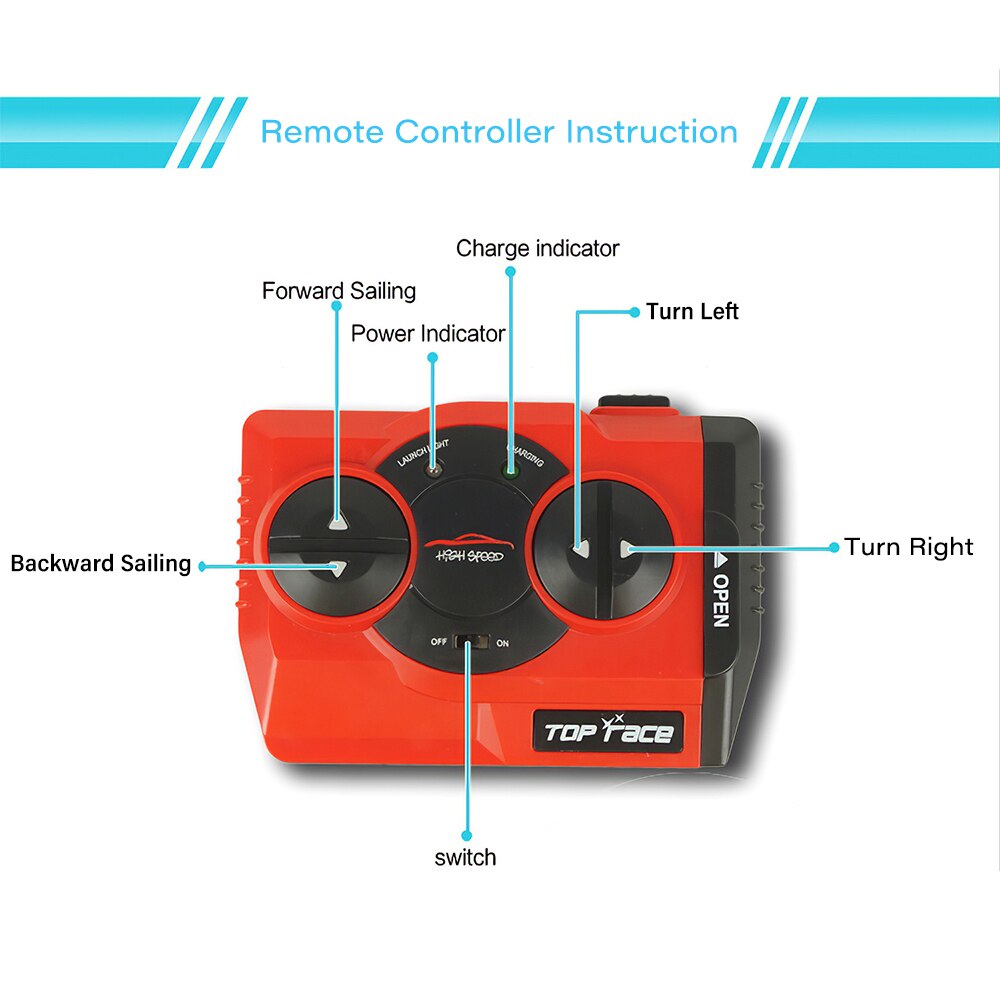 Rc Mini Submarine Radio Speedboot Afstandsbediening Model Rc Boot Elektrische Fun Outdoor Water Spel Draagbare Speelgoed Voor Kinderen