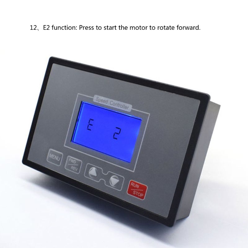 LCD Smart Digital Display 0~100% Adjustable 60A PWM DC 10-55V Motor Speed Controller Timing Reversible