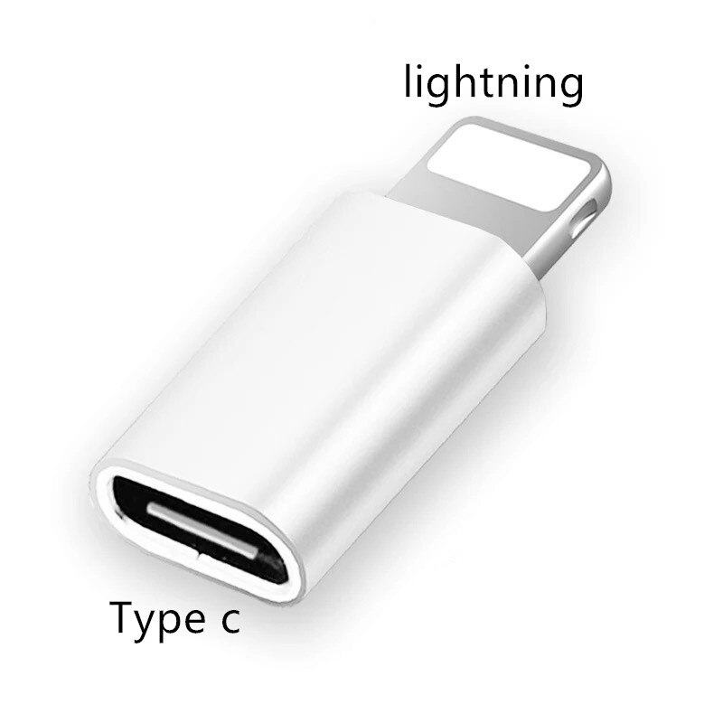 8 Pin Verlichting Naar Usb Type C Mini Adapter Voor Iphone 11 12 13 Pro Max Samsung S20 S21 Ios naar Type C Otg Jack Opladen Converter: B