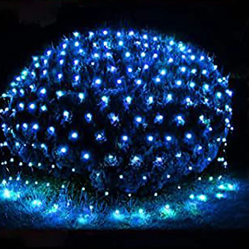 1,5x1,5 M 3x2M 6x4M LED malla de red guirnalda de luces guirnalda ventana cortina Navidad Hada luz boda vacaciones luz: RGB / 41-50 W