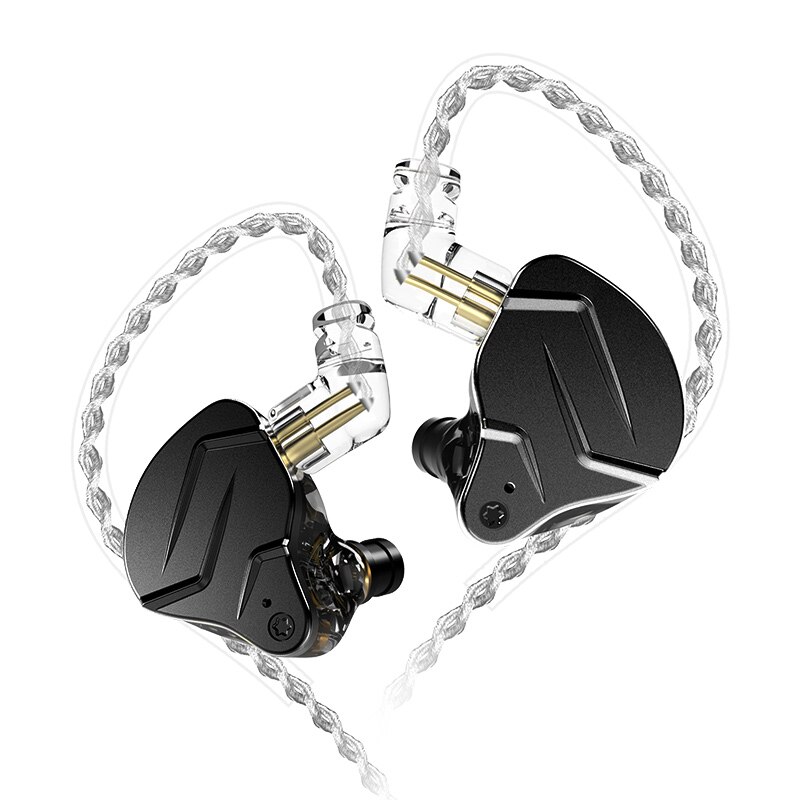 KZ ZSN Pro X 1DD 1BA Metalowe słuchawki douszne HIFI Bass Earbuds Hybrid Driver Sport Headset Very Low Voice For ZSX ZAX ASX EDX Z1: Niebieski