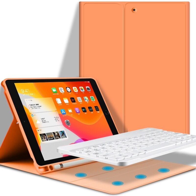 Hülle mit bluetooth-tastatur für ipad pro 11 , ipad pro 12 9 10 2 8th ipad 9.7 (7th. 6th )