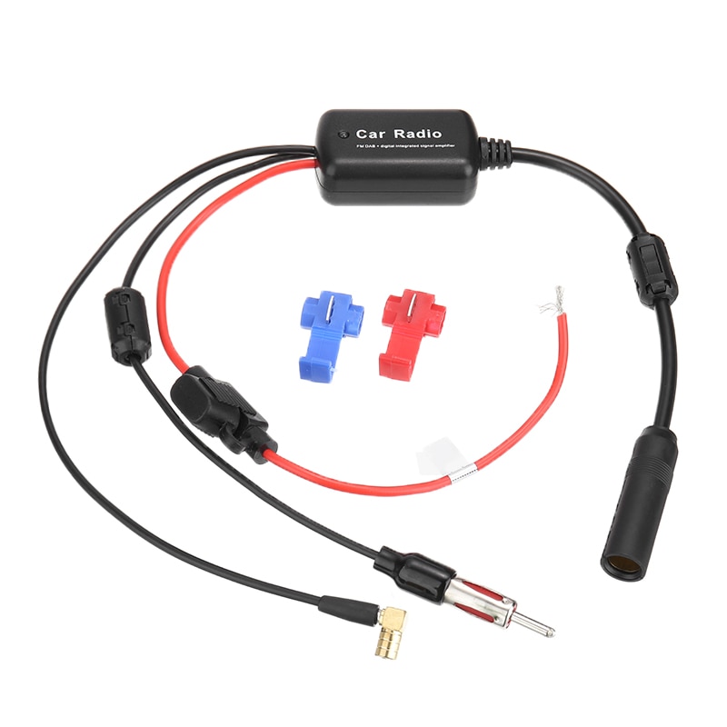 universell 9v-15v bil stereo radio antenne dab + fm digital antenne forsterker signal booster sett bil antenne radio tilbehør