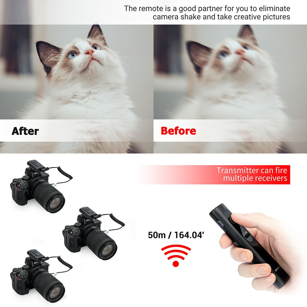 Camera Wireless Remote Control Shutter Release Controller DSLR Accessories for Nikon D5 D4 D4s D3s D3 Replace MC-30/MC-36/MC-30A