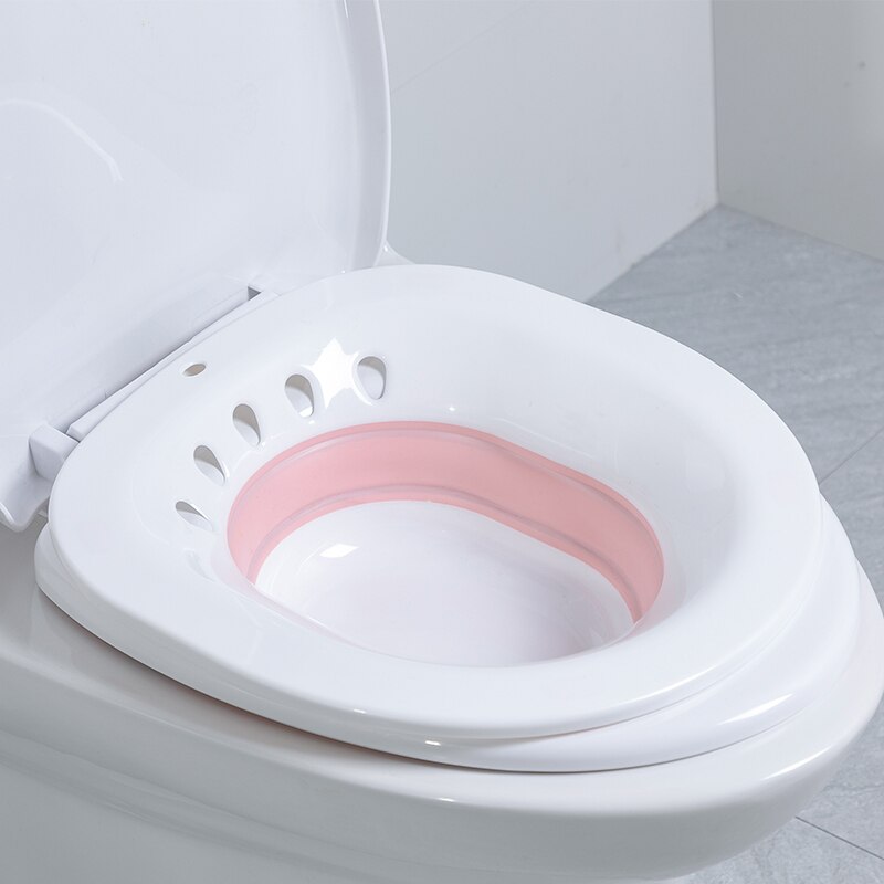 Badeværelse håndvask til toilet postoperativ vask bassin postoperativ gravide kvinder specielt håndvask hofte toilet bidet: Lyserød