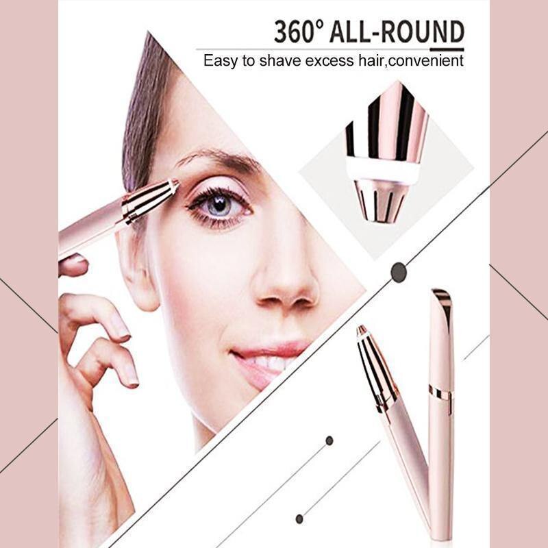 1pc Mini Electric Eyebrow Trimmer Painless Eye Brow Epilator Shaver Razors Portable Facial Hair Remover For Women