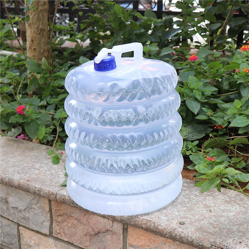 5L 10L 15L Outdoor Inklapbare Opvouwbare Water Tassen Container Camping Wandelen Draagbare Survival Water Opslag Carrier Bag